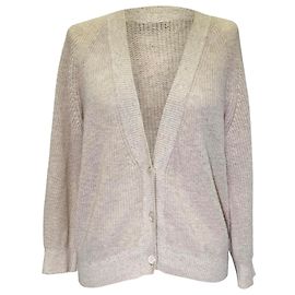 Max Mara Leisure Cardigan aus beiger Wolle Beige