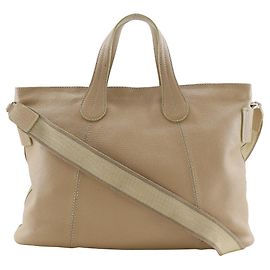 Tod's Tod’s Leder 2way Tasche Beige