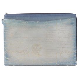 Bolsa de couro Berluti Azul
