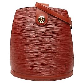 Sac à épaule Louis Vuitton Cluny Epi Marron