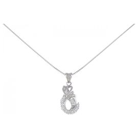 Autre Marque PT950 Diamant-Halskette Silber