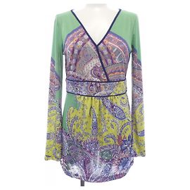 Etro Top Grün Lila