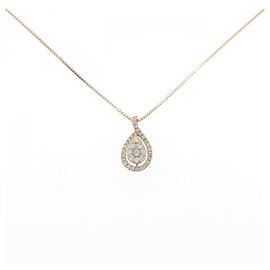 Autre Marque Colar de diamante Au750 Rosa