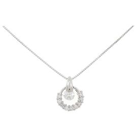 Autre Marque Collar de Diamante PT900 PT850 Plata