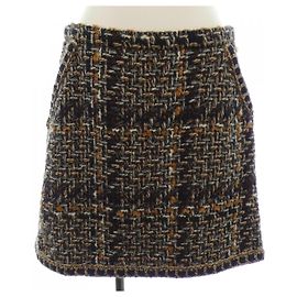 Chanel Skirt Skirt Brown Blue Navy blue