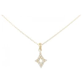 Autre Marque Colar de diamante Au750 Dourado