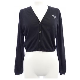 Cardigan in seta Prada P25L07 S221 10OW Nero