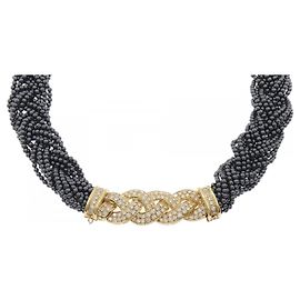 Collier Van Cleef & Arpels Au750 Hematite Diamond Noir