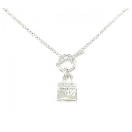 Hermès Collana Hermes Amulette Birkin in argento 925 Argento