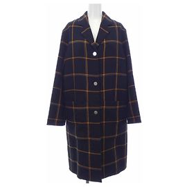 Hermès Hermes Wool Coat34 Black Orange
