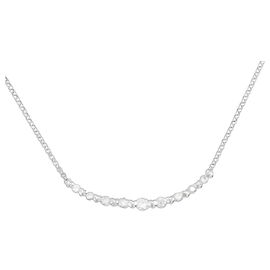 Autre Marque Diamant-Halskette PT900 PT850 Silber