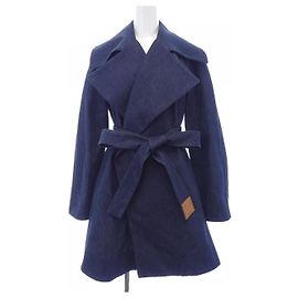 Loewe Wool Coat Blue Navy blue