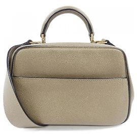 Bolso de piel de becerro suave Valextra Beige