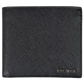 Carteira Bi-fold Saffiano da Prada Preto