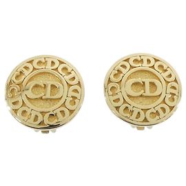 Orecchini a clip dorati Christian Dior D'oro