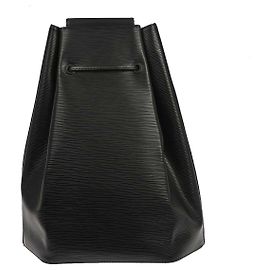 Louis Vuitton Sac a Dos Drawstring Epi Leather Black