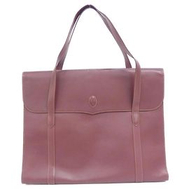 Bolsa de couro Bordeaux Cartier Bordeaux