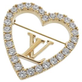 Louis Vuitton My LV Love Brosche Golden