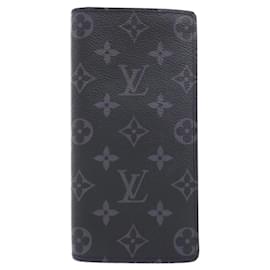 Cartera Louis Vuitton Monogram Eclipse Brazza Negro
