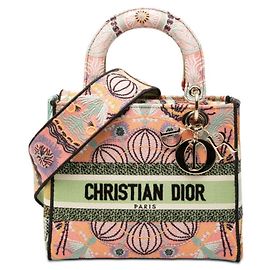 Borsa Christian Dior Dior LADY D-LITE Medium Multicolore