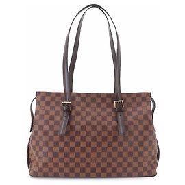 Borsa Tote Louis Vuitton Damier Chelsea Marrone Damier ebene