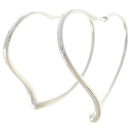 Tiffany & Co Orecchini a cerchio Tiffany Open Heart Argento