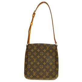 Louis Vuitton Musette Salsa Handbag Monogram Canvas PM Brown