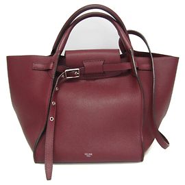 Céline Celine Big Bag Smooth Leather Medium Dark red