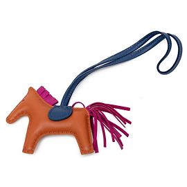Hermès Hermes Rodeo PM Pegasus Accessory Bag Charm Brown Purple Navy blue