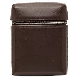 Pochette taille Louis Vuitton Monogram Glace Ray Marron