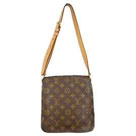 Louis Vuitton Musette Salsa Handbag Monogram Canvas PM Brown