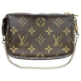 Louis Vuitton Mini Pochette Accessoires Marron Monogramme