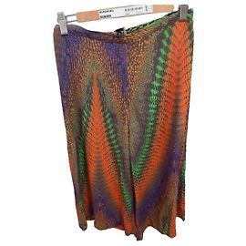 Missoni Hose mit Muster Braun Mehrfarben Grün Orange Lila