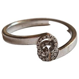 Anello Gucci Running in oro bianco e diamanti Bianco