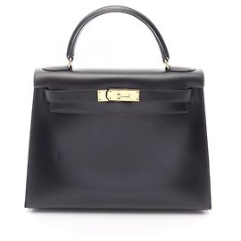 Hermès Hermes Kelly 28 Handbag Black