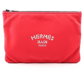 Hermès Hermes NeoBain MM Handbag/Pouch Red