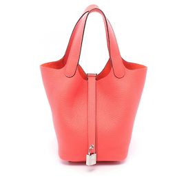 Hermès Hermes Picotin Lock PM Handbag Red