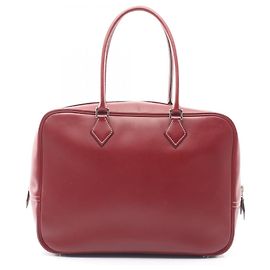 Hermès Hermes Plume 32 Handbag Red Dark red