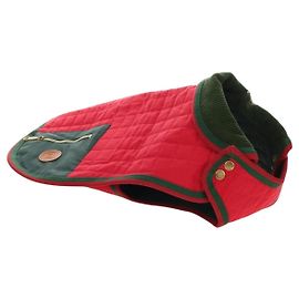 Casaco para Pets GUCCI Web Sherry Line Algodão Vermelho Verde Auth 183133M Vermelho Verde