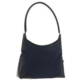 Borsa a tracolla Salvatore Ferragamo Canvas Navy Auth ep14784 Blu navy