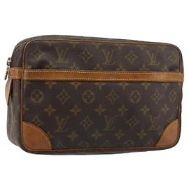 LOUIS VUITTON Monogram Compiegne 28 Clutch M51845 LV Auth BA13395 Monograma