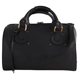 Sac à main Chloé Aurore en cuir noir Noir