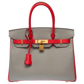 Hermès Bolsa HERMES Birkin 30 em Couro Cinza - 103649 Cinza
