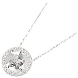 Collar Boutonniere de Diamantes Van Cleef & Arpels Plata Blanco