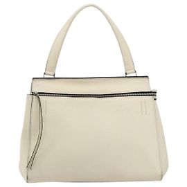 Céline Celine Edge Bag Leder Medium Weiß