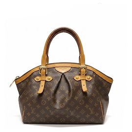Borsa a mano Louis Vuitton Tivoli in pelle nera Nero