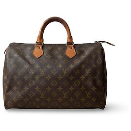 Louis Vuitton Speedy 35 Brown Golden