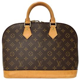 Sac à main Louis Vuitton Monogram Alma Marron