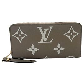 Cartera larga Louis Vuitton Bicolor Monogram Empreinte Gris Crudo