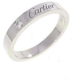 Cartier Platinum 950 Diamond Band Ring Other